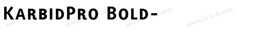 KarbidPro Bold字体转换